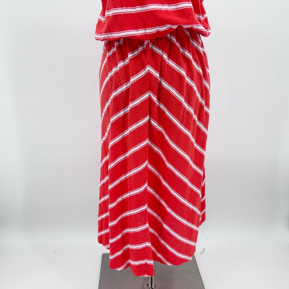 Michael Stars Strapless Dress One Size Red White Stripe Convertible One Size - Picture 11 of 11
